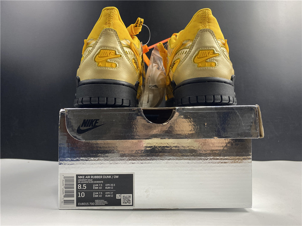 NIKE AIR RUBBER DUNK OFF-WHITE “UNIVERSITY GOLD”