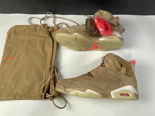 AIR JORDAN 6 RETRO "TRAVIS SCOTT BRITISH KHAKI"