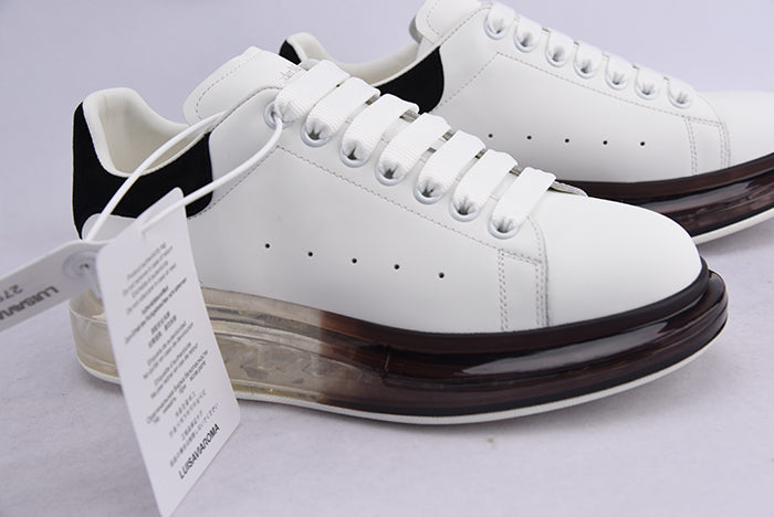 ALEXANDER MCQUEEN OVERSIZED BLACK SOLE WHITE