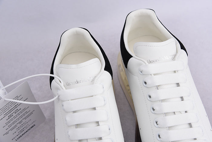 ALEXANDER MCQUEEN OVERSIZED BLACK SOLE WHITE