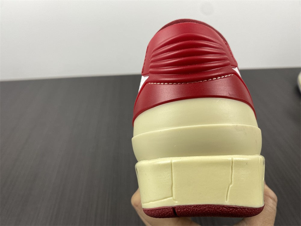 AIR JORDAN 2 RETRO LOW SP OFF-WHITE "WHITE VARSITY RED"