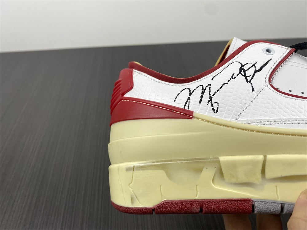 AIR JORDAN 2 RETRO LOW SP OFF-WHITE "WHITE VARSITY RED"