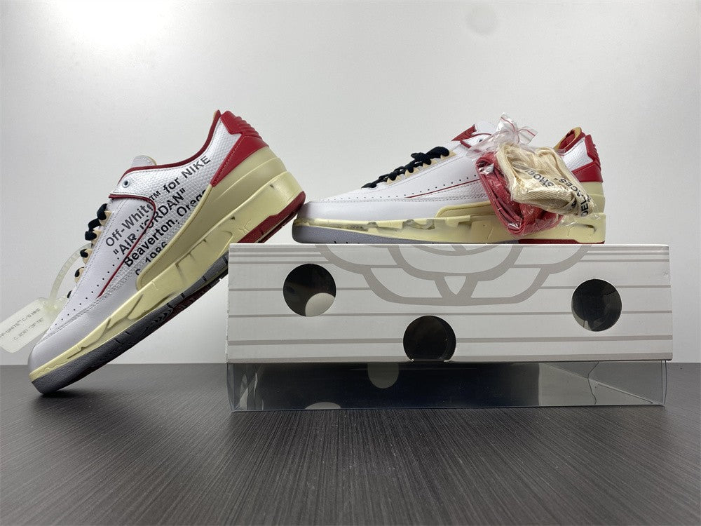 AIR JORDAN 2 RETRO LOW SP OFF-WHITE "WHITE VARSITY RED"