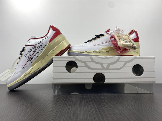 AIR JORDAN 2 RETRO LOW SP OFF-WHITE "WHITE VARSITY RED"