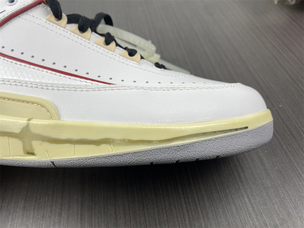 AIR JORDAN 2 RETRO LOW SP OFF-WHITE "WHITE VARSITY RED"