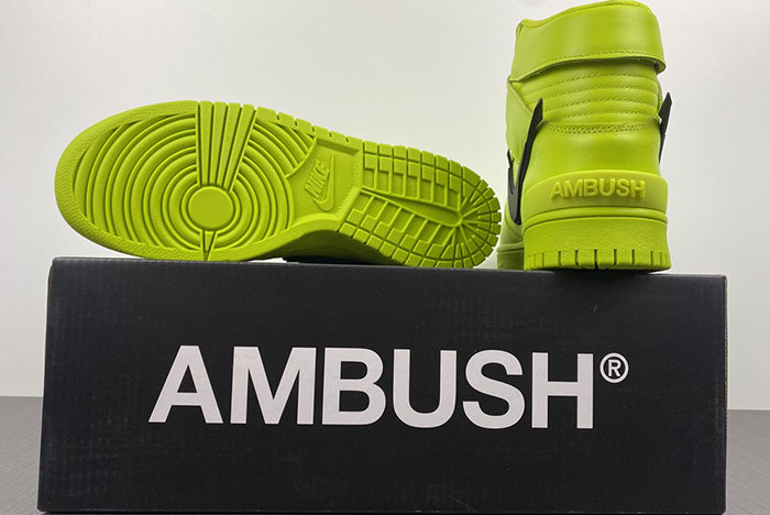 NIKE DUNK HIGH AMBUSH "FLASH LIME"