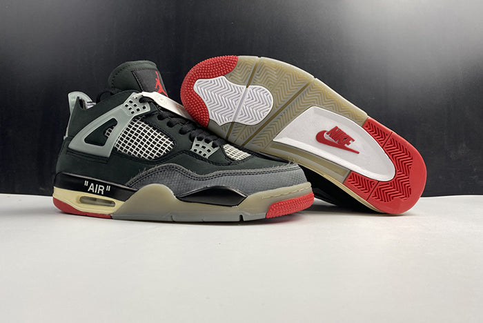 AIR JORDAN 4 "OFF-WHITE BRED”