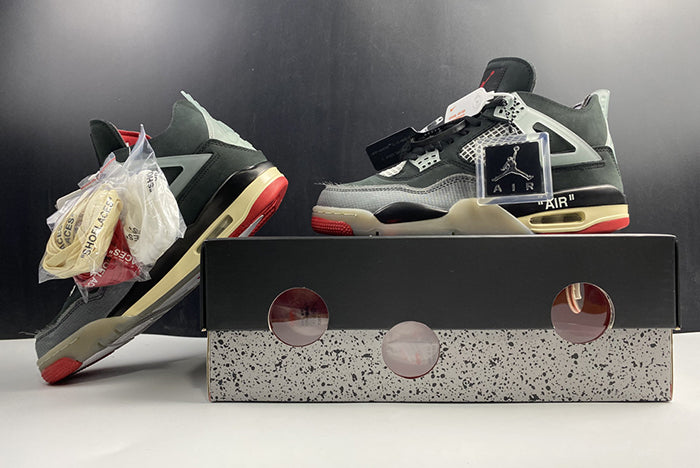 AIR JORDAN 4 "OFF-WHITE BRED”