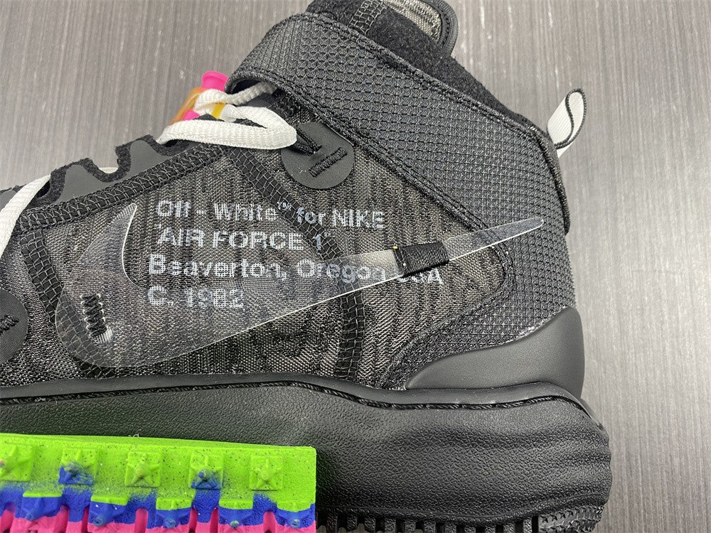 NIKE AIR FORCE 1 MID OFF-WHITE "BLACK"
