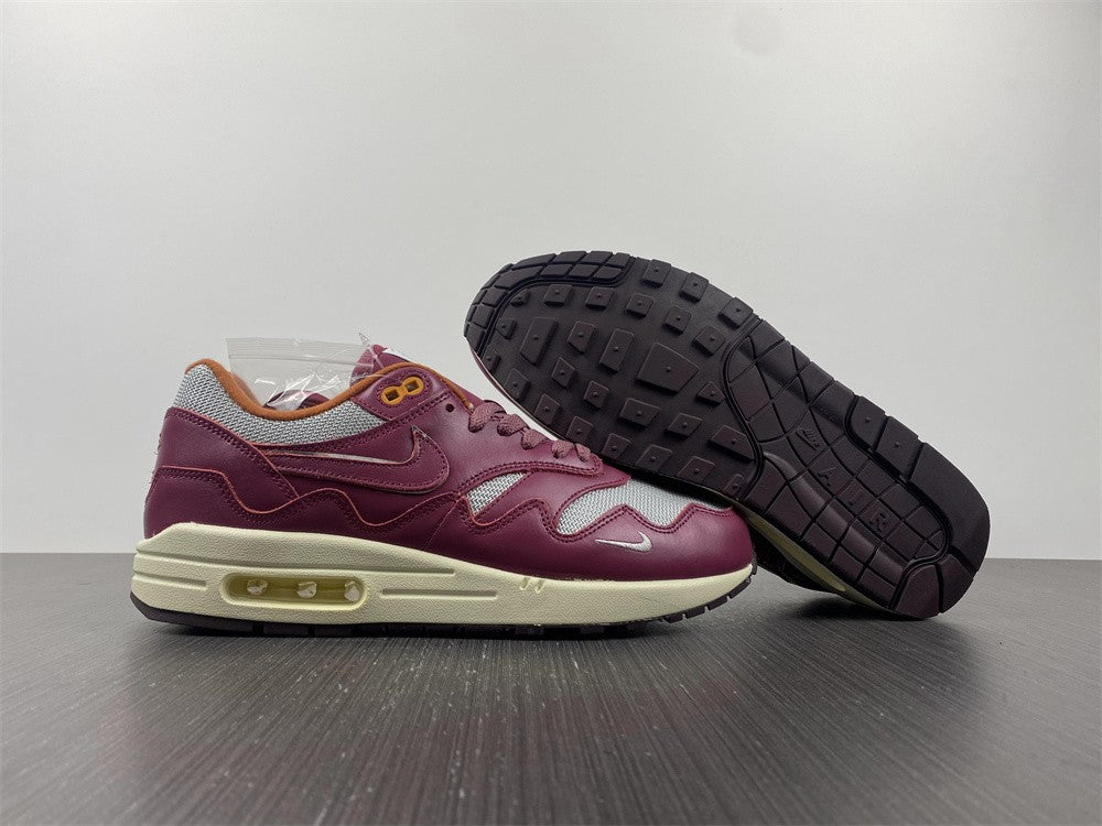 NIKE AIR MAX 1 PATTA WAVES "RUSH MAROON"