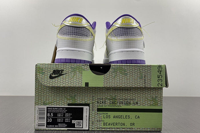 NIKE DUNK LOW UNION PASSPORT PACK COURT PURPLE
