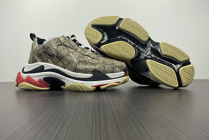 BALENCIAGA X GUCCI THE HACKER PROJECT TRIPLE S BEIGE
