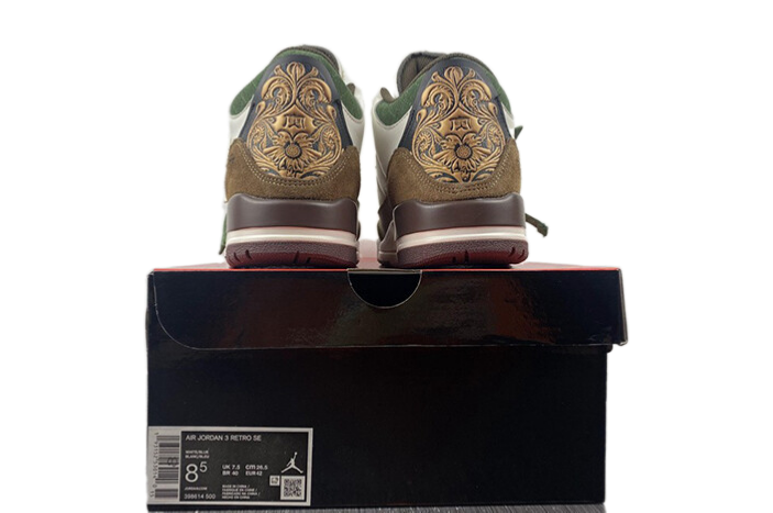 AIR JORDAN 3 RETRO SE "WHITE DARK BROWN GREEN"