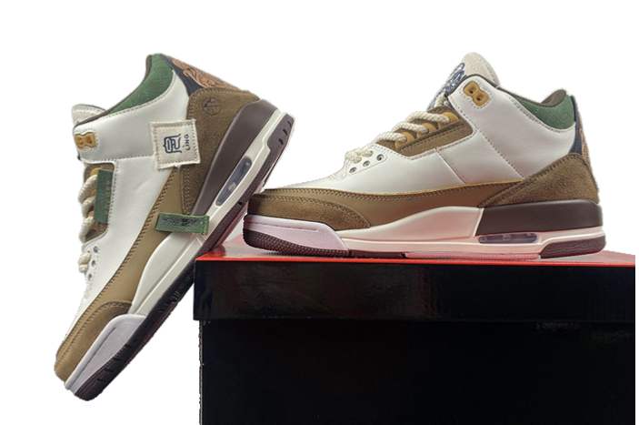 AIR JORDAN 3 RETRO SE "WHITE DARK BROWN GREEN"