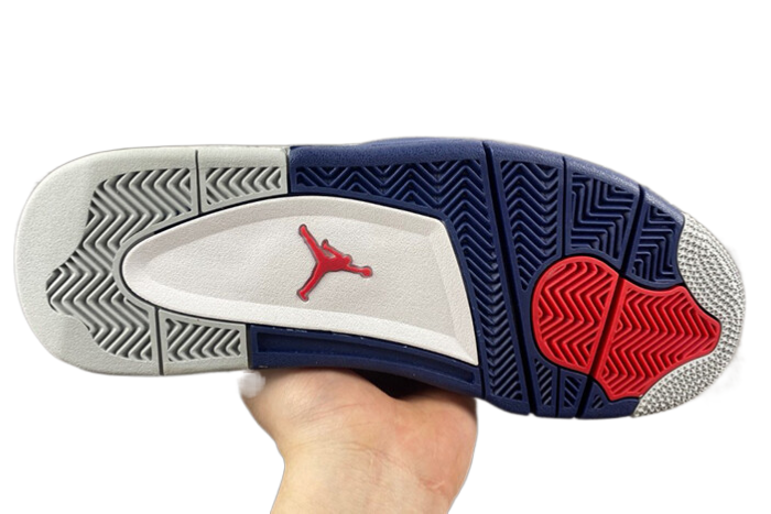AIR JORDAN 4 RETRO "WHITE MIDNIGHT NAVY"