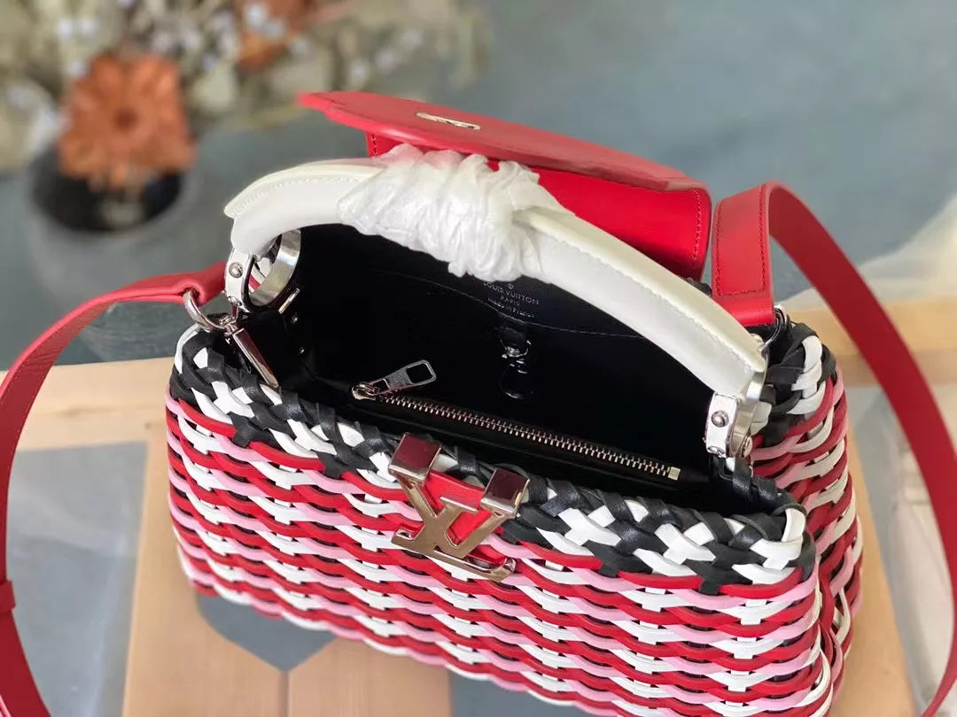 LOUIS VUITTON CAPUCINES LV HAND BAGS 2 COLOR AVAILABLE