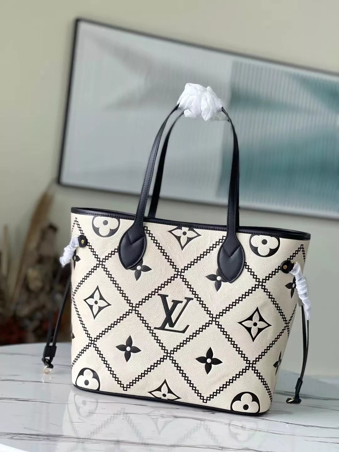 LOUIS VUITTON 31 X 28 X 14 CM 2022 SPRING NEVERFULL MONOGRAM EMPREINTE