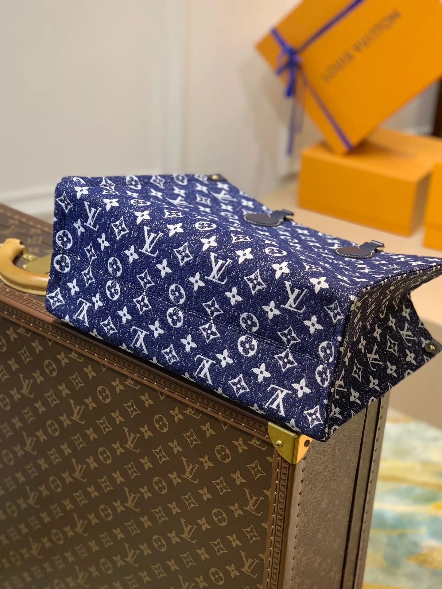 LOUIS VUITTON 35×28×15CM TOP ORIGINAL ONTHEGO HANDBAG