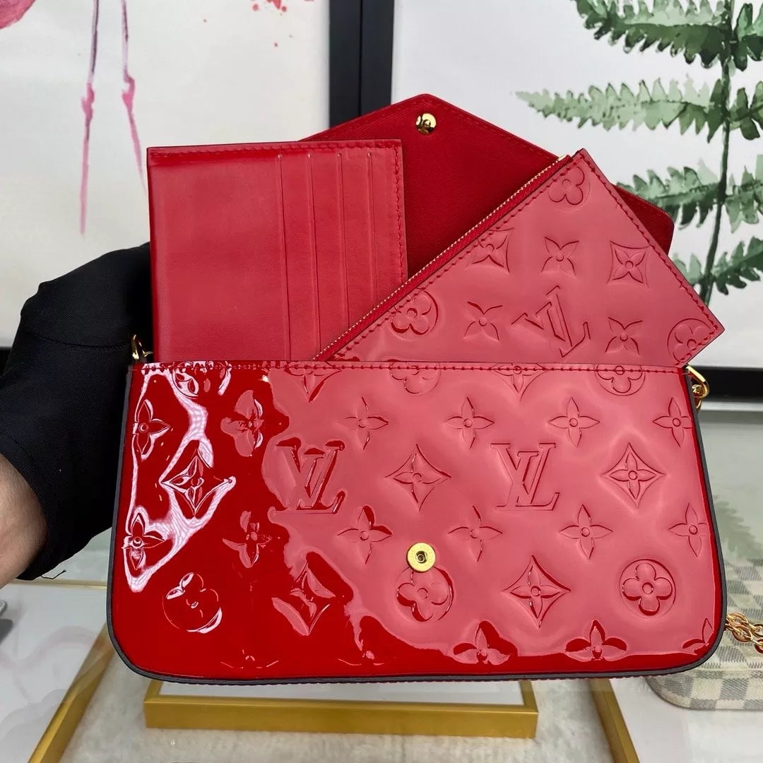 LOUIS VUITTON 21.0X 12.0X 3.0CM MONOGRAM EMPREINTE POCHETTE FÉLICIE