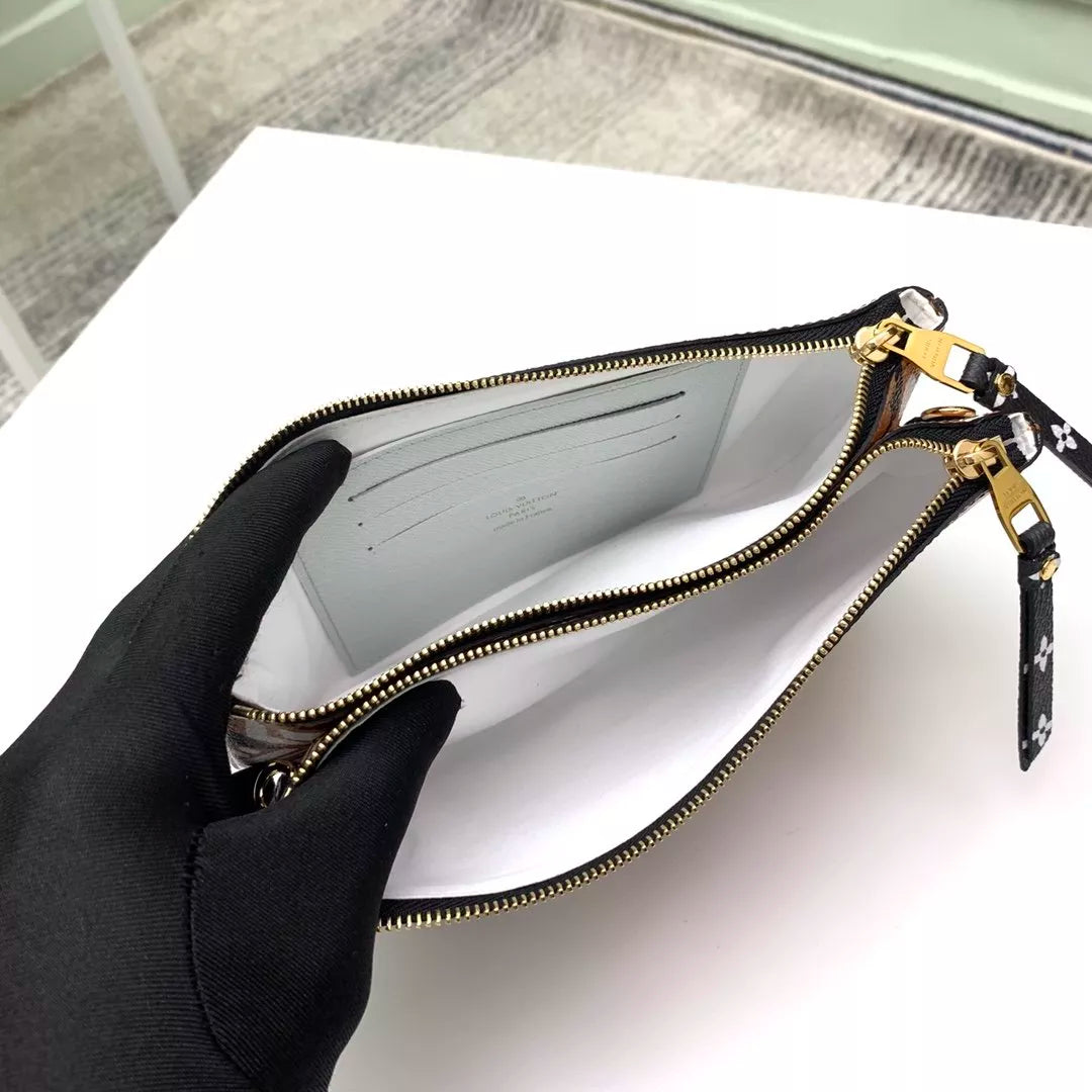 LOUIS VUITTON 20.0 X 12.5 X 3.0 CM POCHETTE DOUBLE ZIP CRAFTY BAG