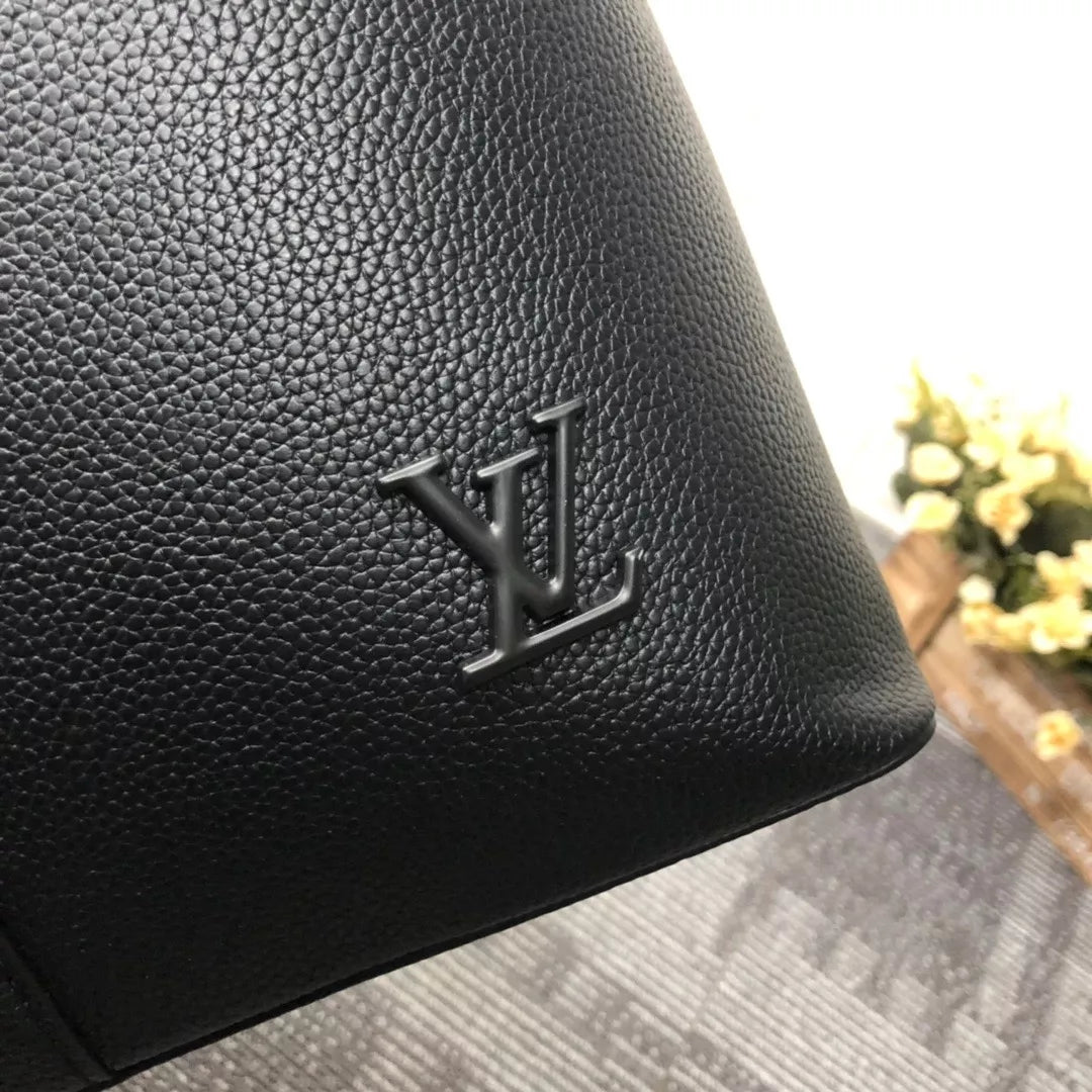 LOUIS VUITTON BRIEFCASE BRIEFCASE, AEROGRAM GRAIN COW LEATHER