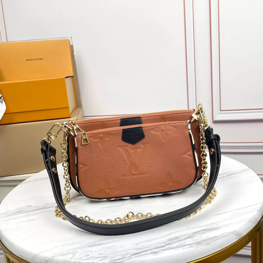 LOUIS VUITTON MULTI POCHETTE ACCESSOIRES WILD AT HEART MONOGRAM EMPREINTE