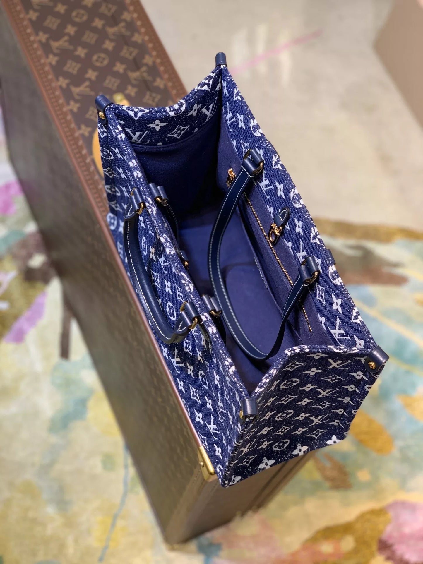 LOUIS VUITTON 35×28×15CM TOP ORIGINAL ONTHEGO HANDBAG