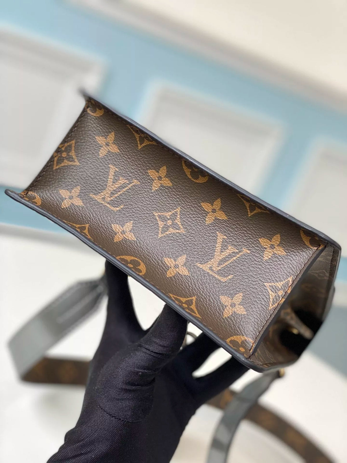 LOUIS VUITTON WYNWOOD CHAIN BAG，MONOGRAM VERNIS LEATHER + MONOGRAM CANVAS
