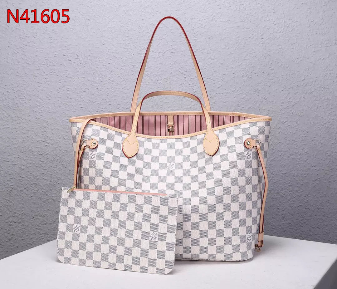 LOUIS VUITTON NEVERFULL MM BAG DAMIER EBENE