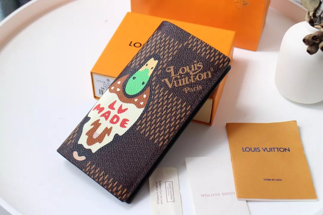 LOUIS VUITTON 10.0 x 19.0 x 2.0 CM VIRGIL ABLOH BAG GIANT DAMIER EBENE WALLET