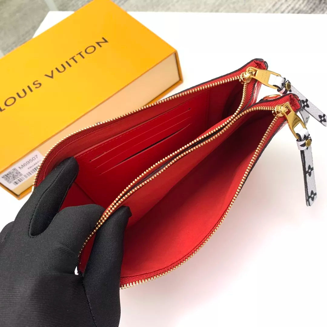 LOUIS VUITTON  20.0 X 12.5 X 3.0 CM POCHETTE DOUBLE ZIP CRAFTY BAG