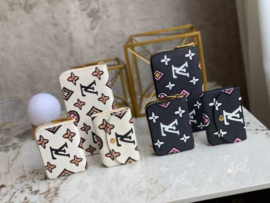 LOUIS VUITTON 11*8*2.5CM ROSALIE SMALL PURSE ZIPPY 19.5*10.5*2.5CM BIG ZIPPY