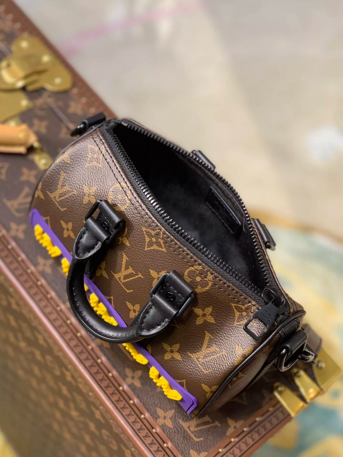 LOUIS VUITTON 20*10*5CM LETTER SERIES, HANDBAG FLOWER MATERIAL