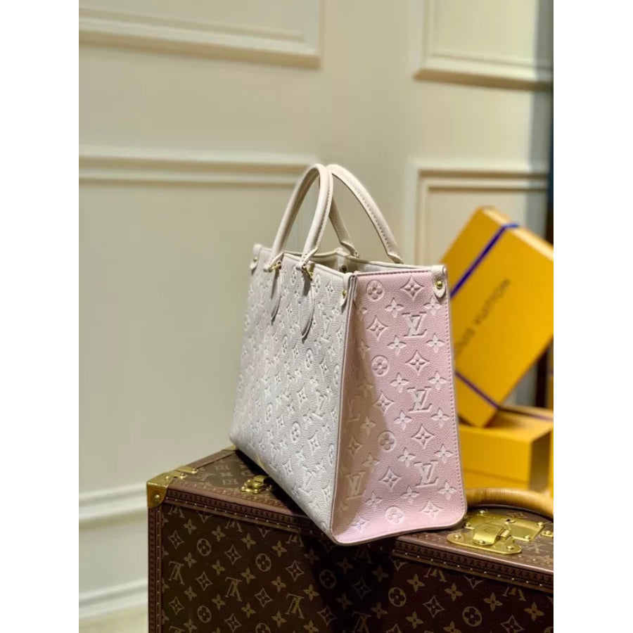 LOUIS VUITTON 35*27*14CM ON THE GO HANDBAG, COWHIDE