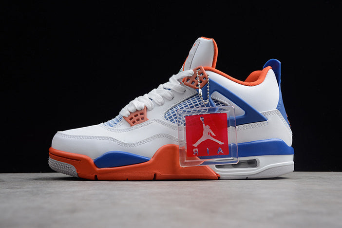 AIR JORDAN 4 WHITE/BRIGHT "CRIMSON-ROYAL BLUE"