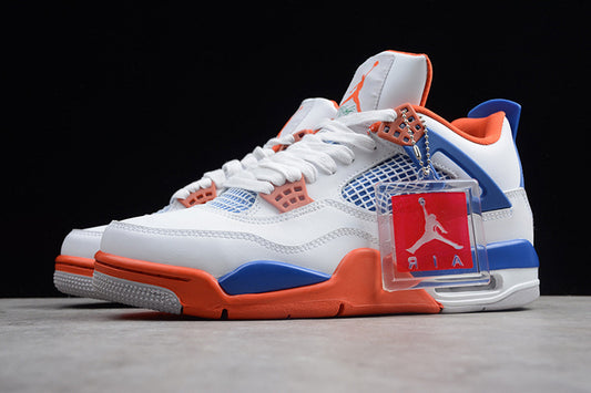 AIR JORDAN 4 WHITE/BRIGHT "CRIMSON-ROYAL BLUE"