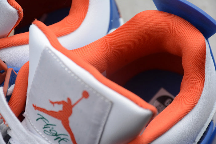 AIR JORDAN 4 WHITE/BRIGHT "CRIMSON-ROYAL BLUE"
