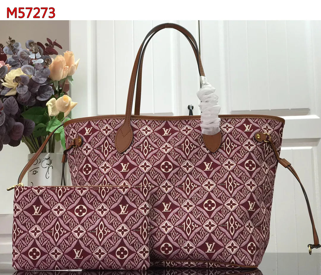 LOUIS VUITTON NEVERFULL MM BAG MONOGRAM JACQUARD SINCE 1854