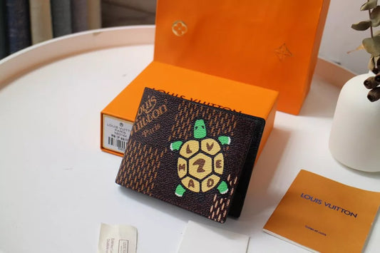LOUIS VUITTON 11.5 x 9.0 x 1.5 CM VIRGIL ABLOH BAG GIANT DAMIER EBENE WALLET