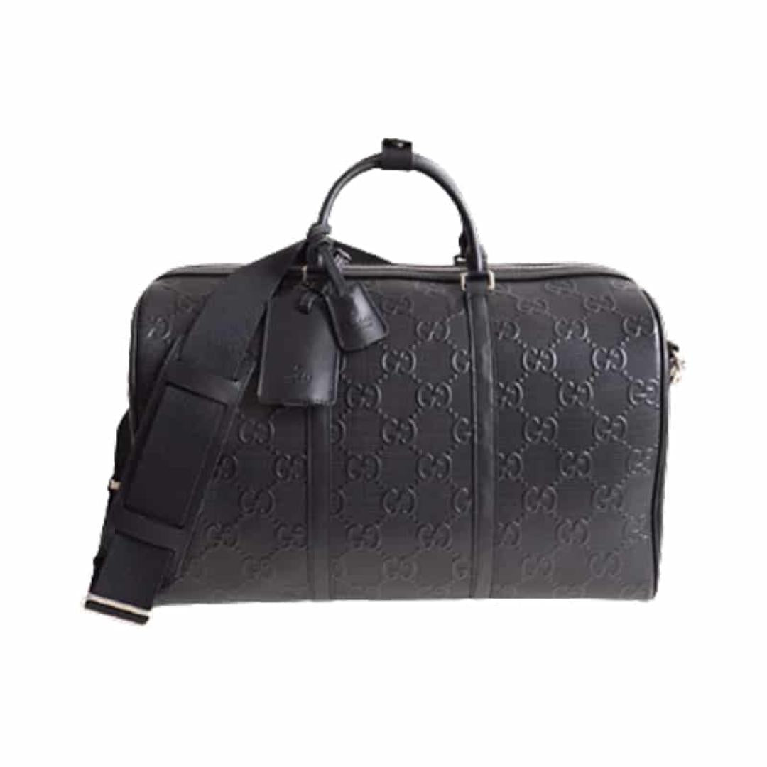GUCCI GG EMBOSSED DUFFLE BAG