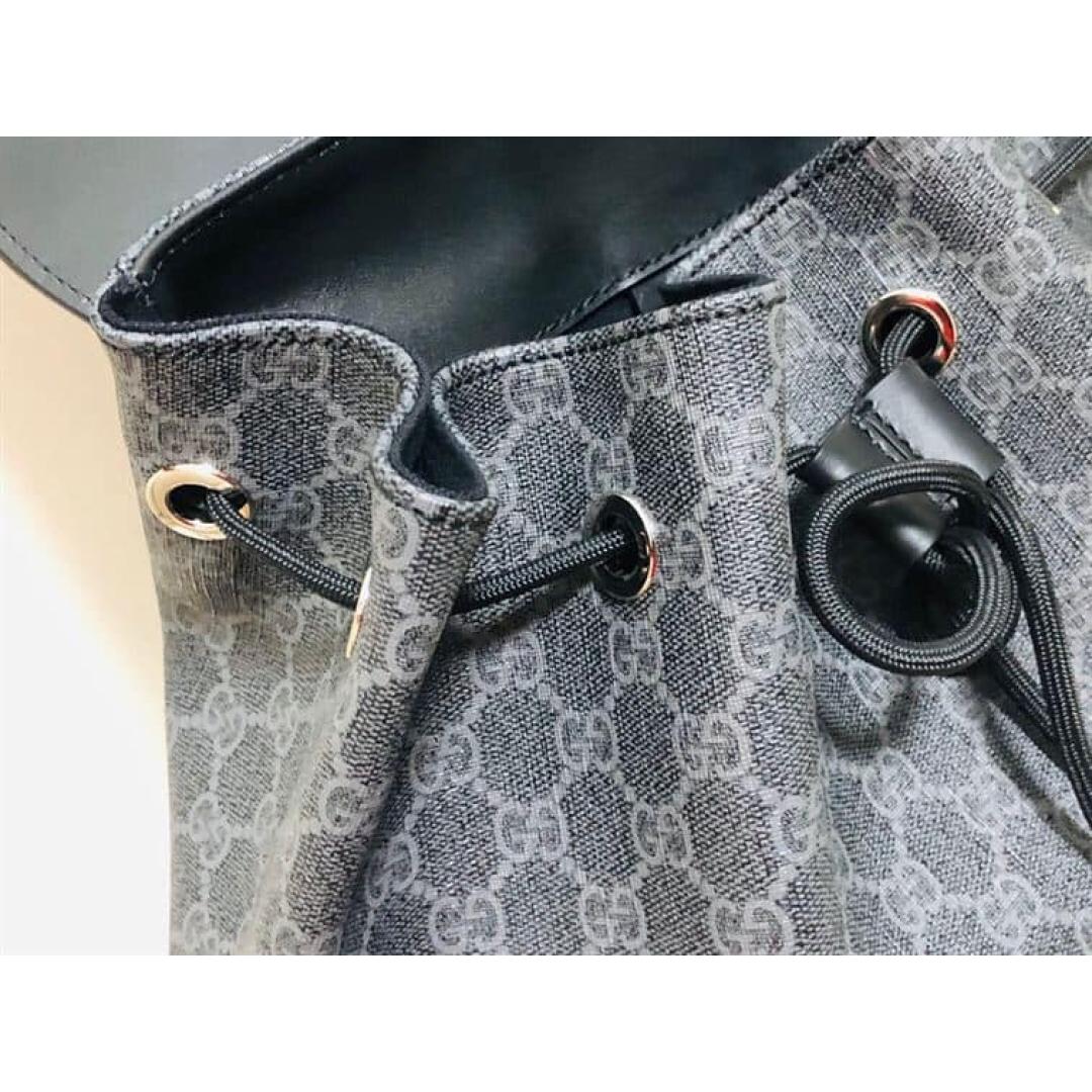 GUCCI CANVAS GG BACKPACK IN BLACK FOR MEN