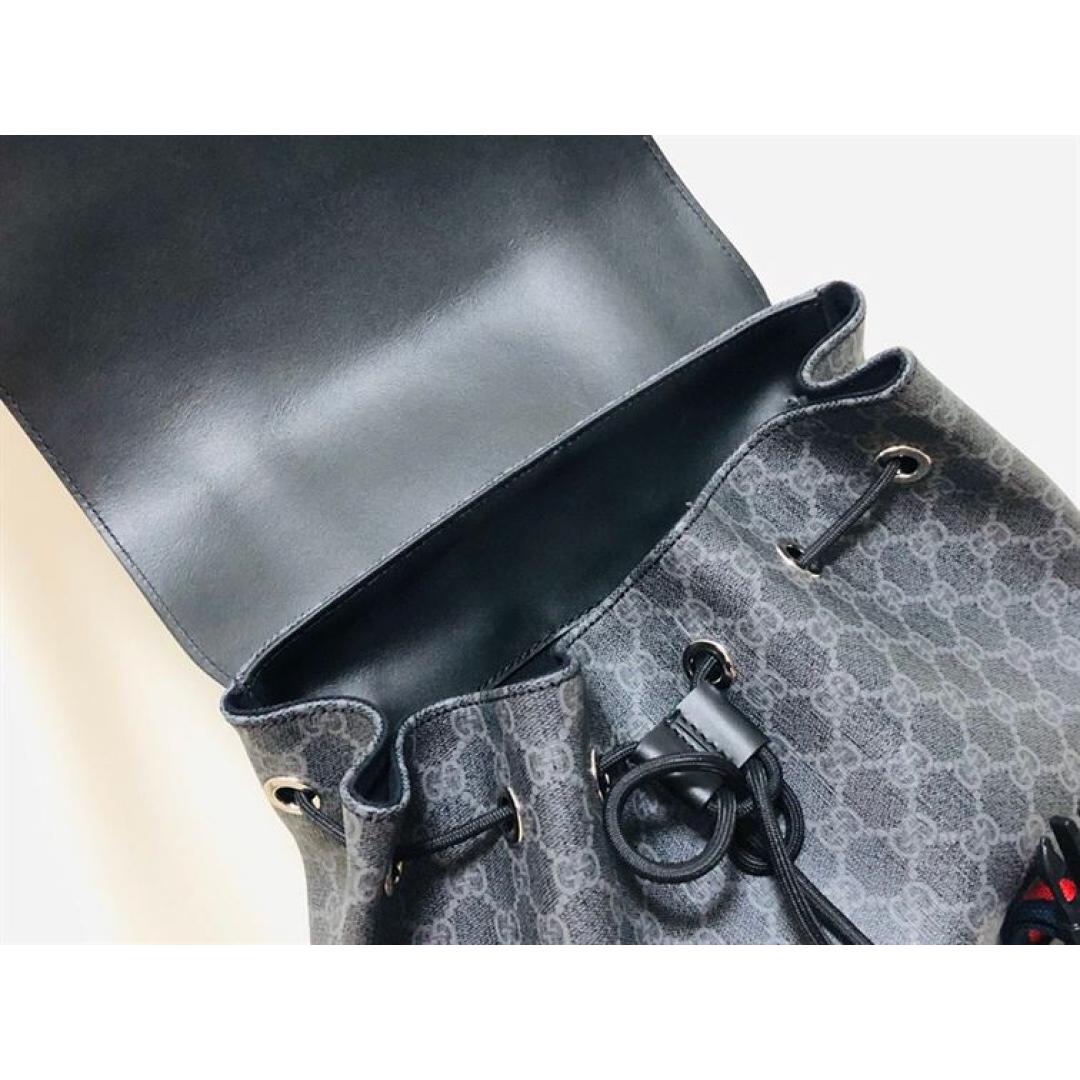 GUCCI CANVAS GG BACKPACK IN BLACK FOR MEN