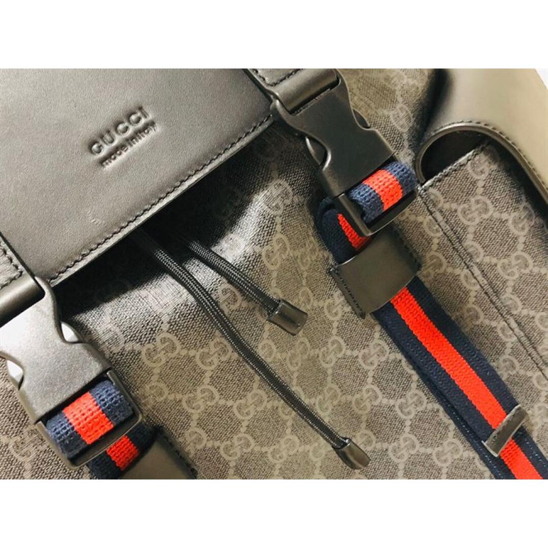 GUCCI CANVAS GG BACKPACK IN BLACK FOR MEN