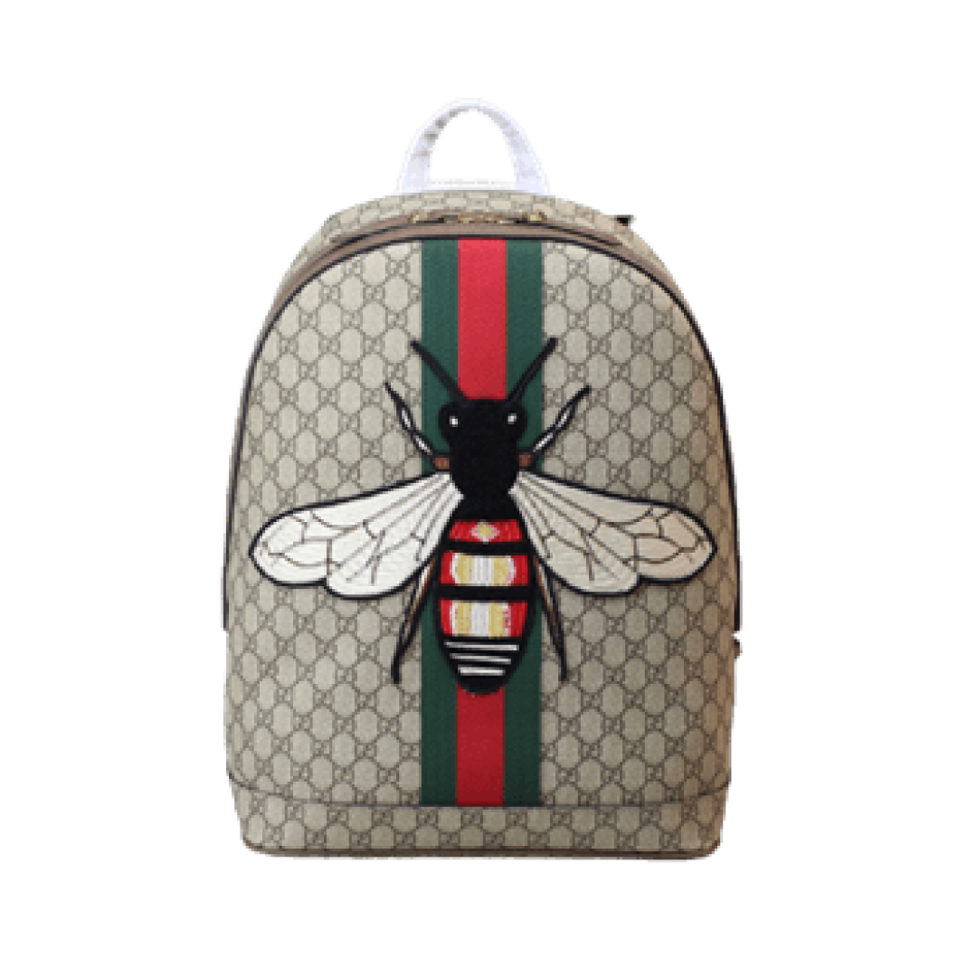 GUCCI GG BACKPACK WITH BEE
