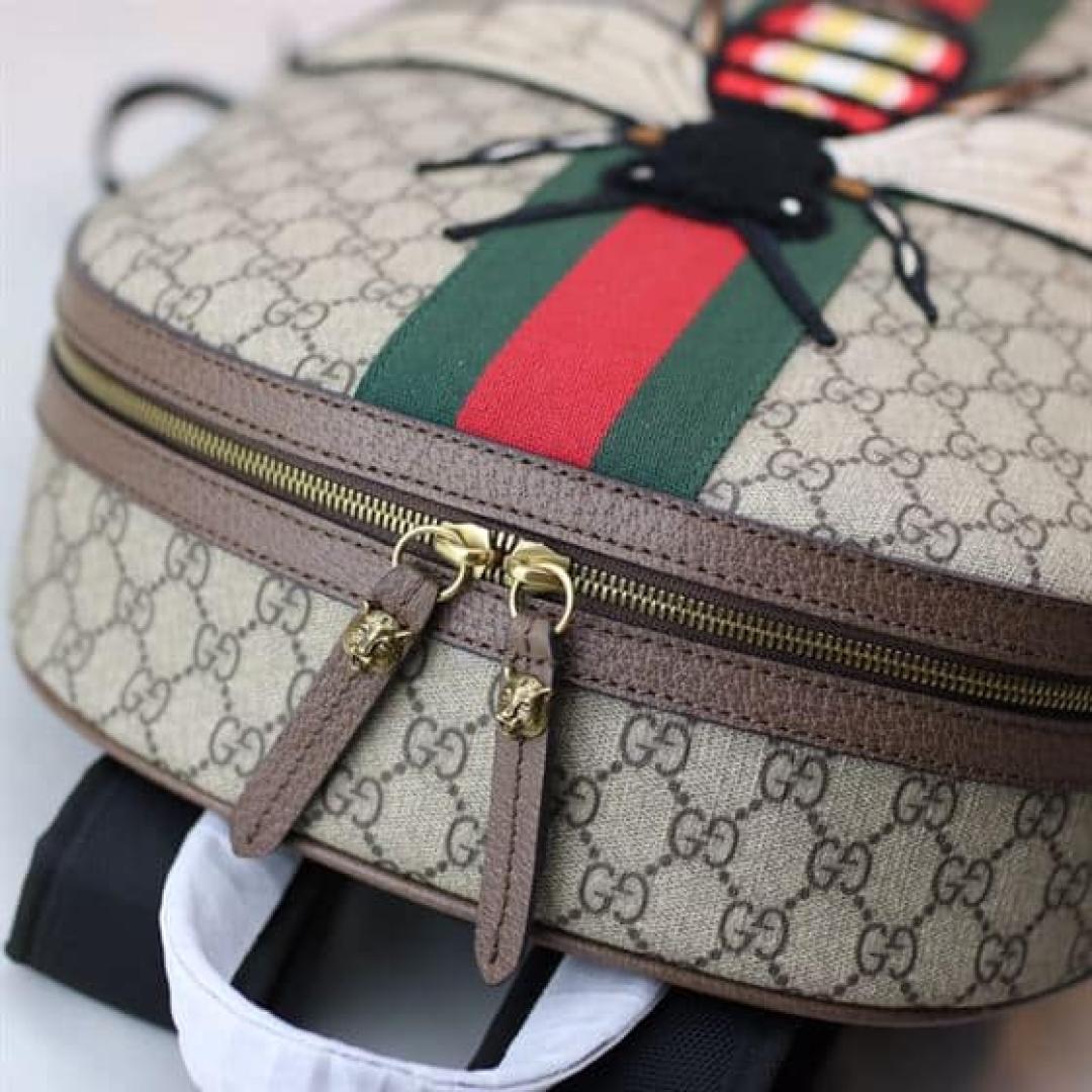 GUCCI GG BACKPACK WITH BEE