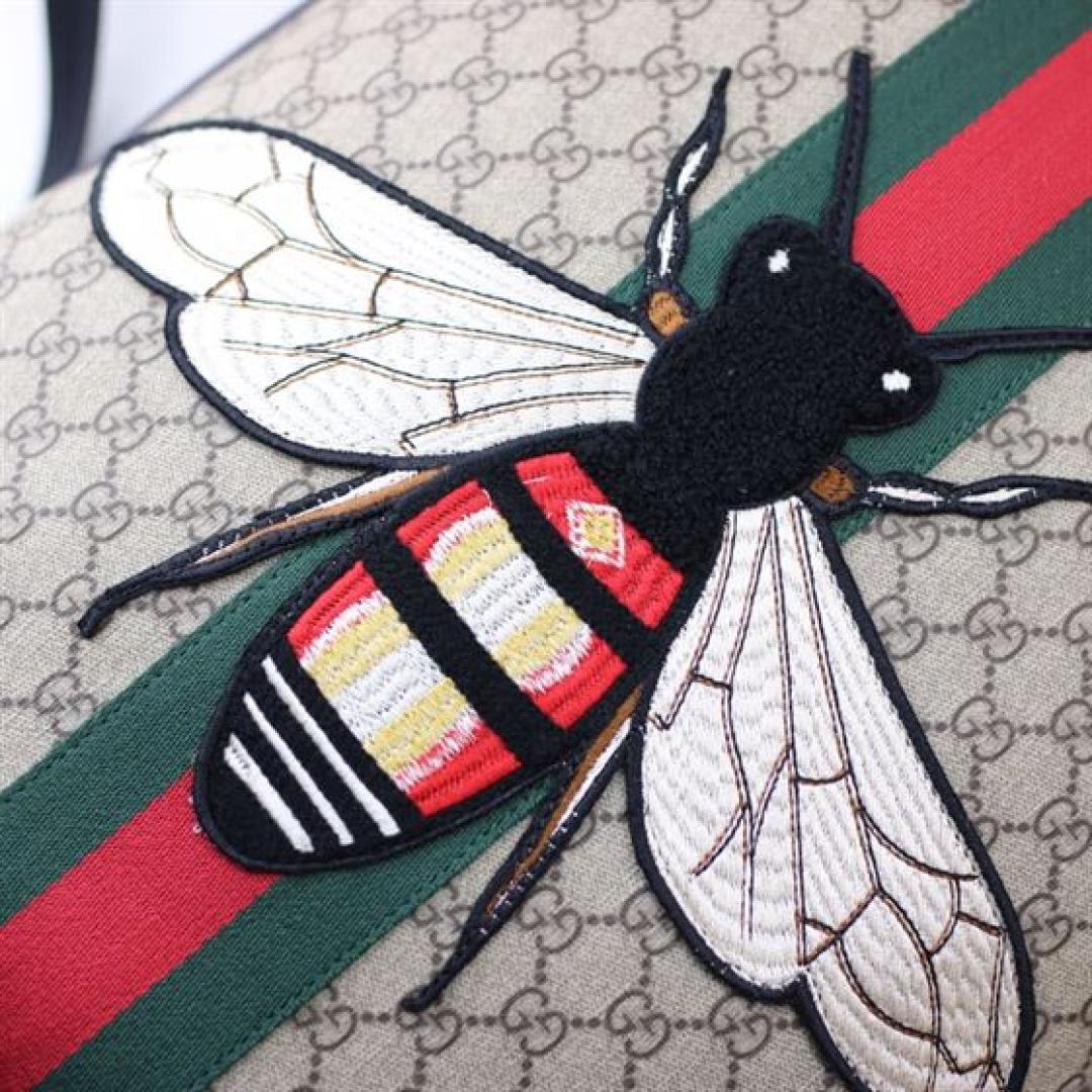 GUCCI GG BACKPACK WITH BEE