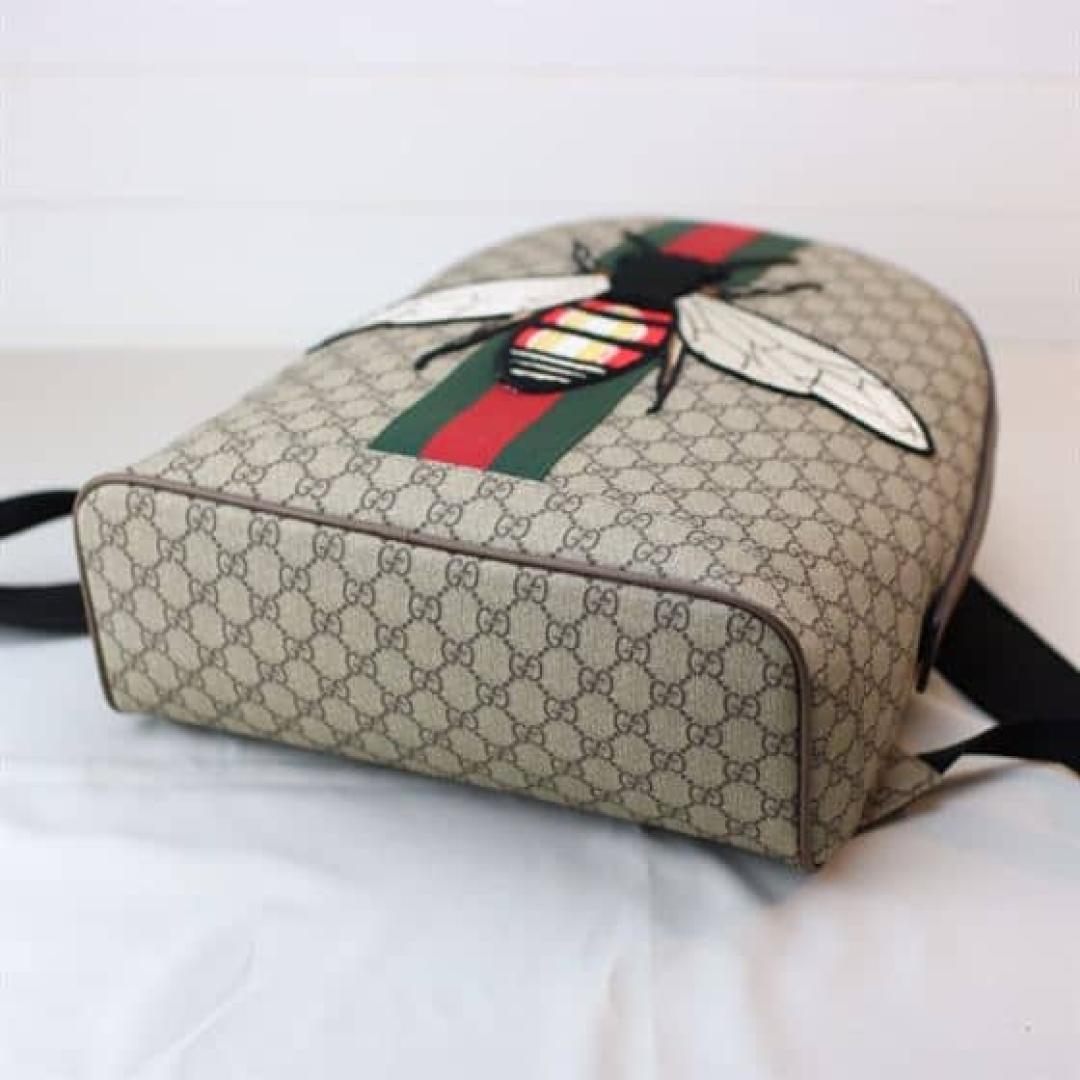 GUCCI GG BACKPACK WITH BEE