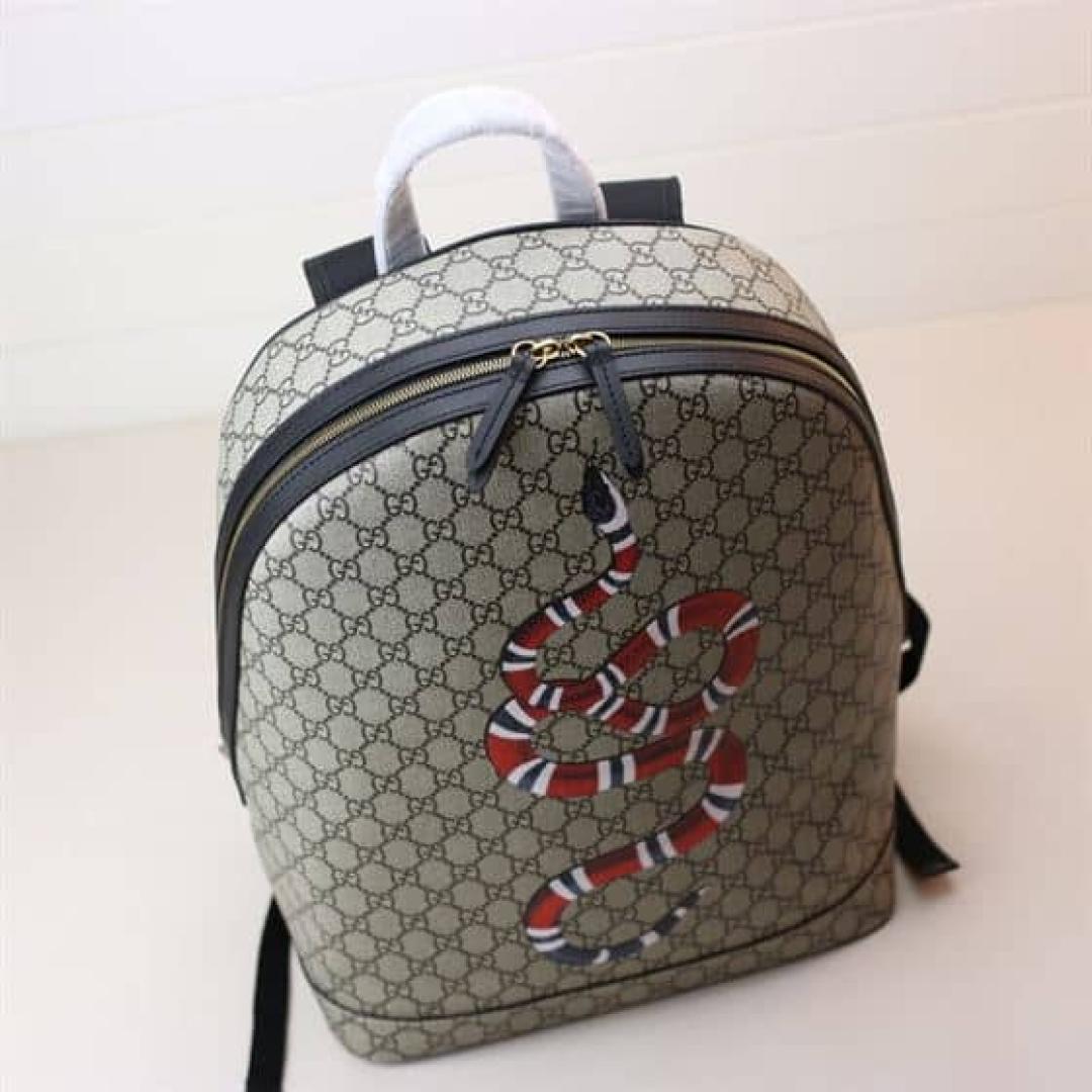 GUCCI GG BACKPACK WITH SNAKE