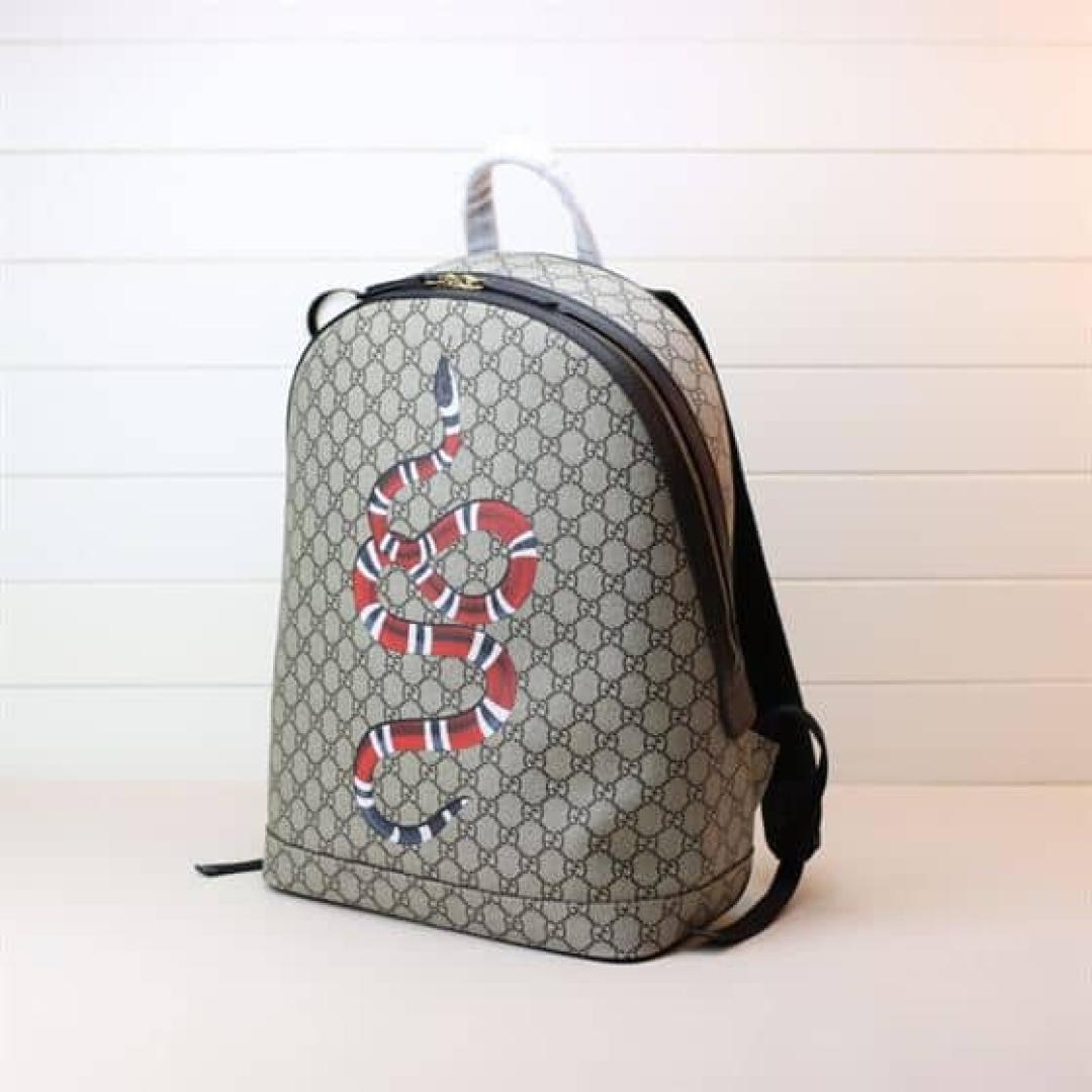 GUCCI GG BACKPACK WITH SNAKE