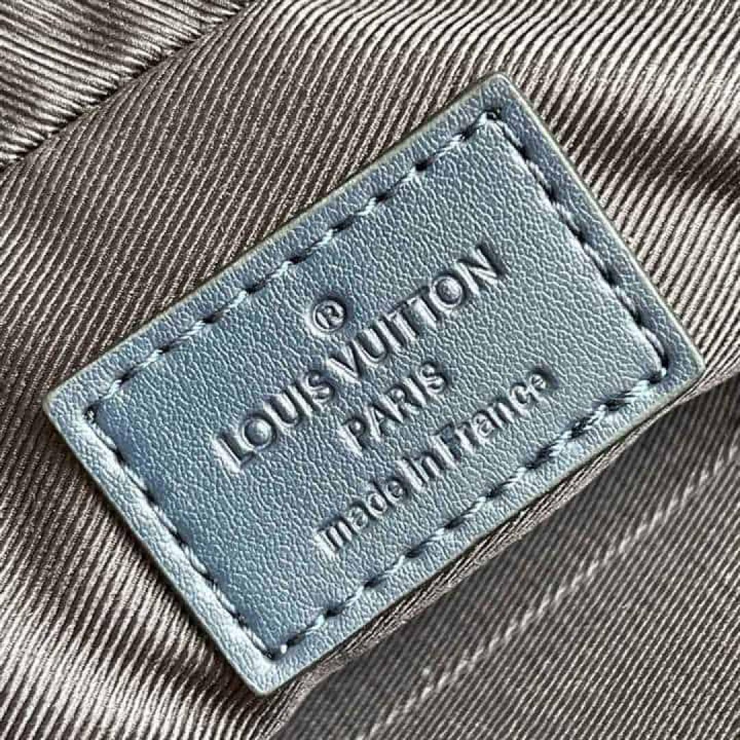 LOUIS VUITTON DUO MESSENGER BAG NAVY BLUE MONOGRAM SHADOW COWHIDE LEATHER